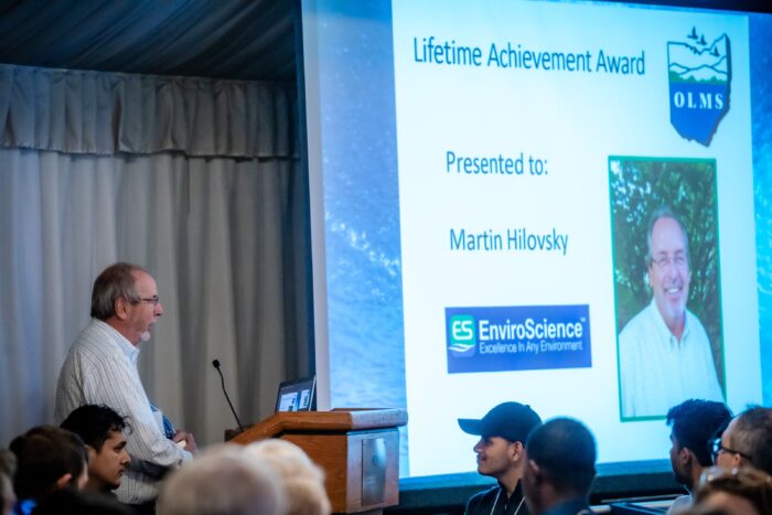 EnviroScience Founder, Martin "Marty" Hilovsky, Receives Ohio Lake Management Society's (OLMS) Prestigious Lifetime Achievement Award